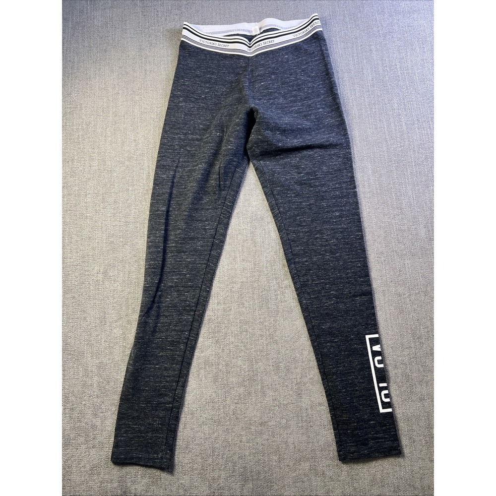 Victoria Secret Leggings Women's M Charcoal Heathered Grey‎ Yoga Casual